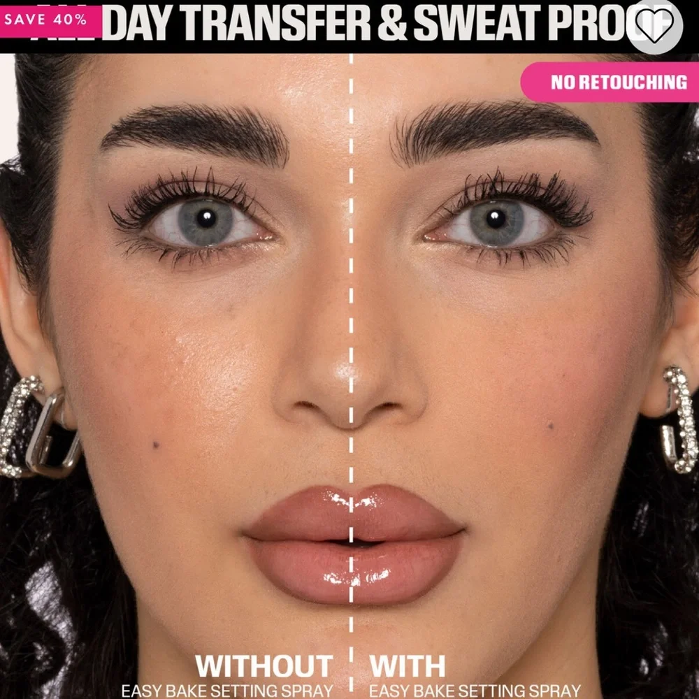 Huda Beauty Easy Bake Setting Spray buildable blur + 16 hour staying power